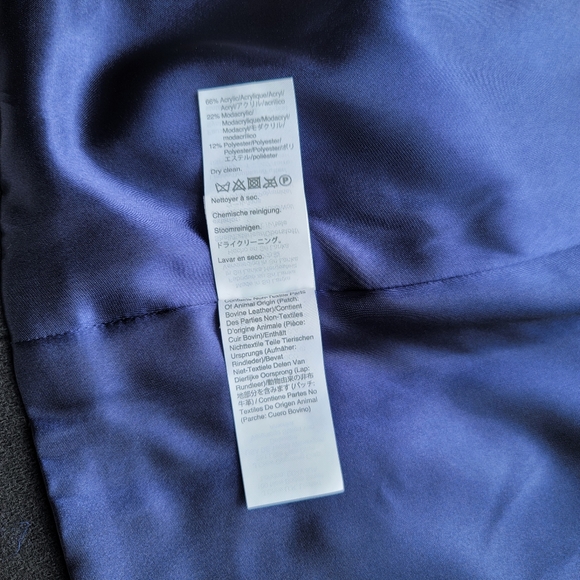 New! J CREW sz 10P 10 Petite Chateau Parka Italian Stadium Wool Black NWT - Picture 13 of 14